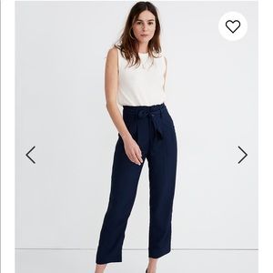New Madewell drapey paper bag pant